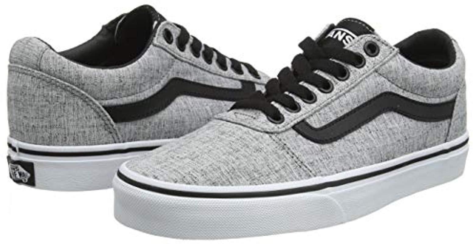 vans ward textile gray