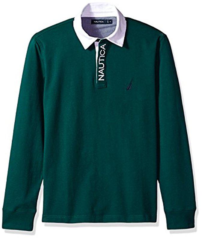 nautica long sleeve polo