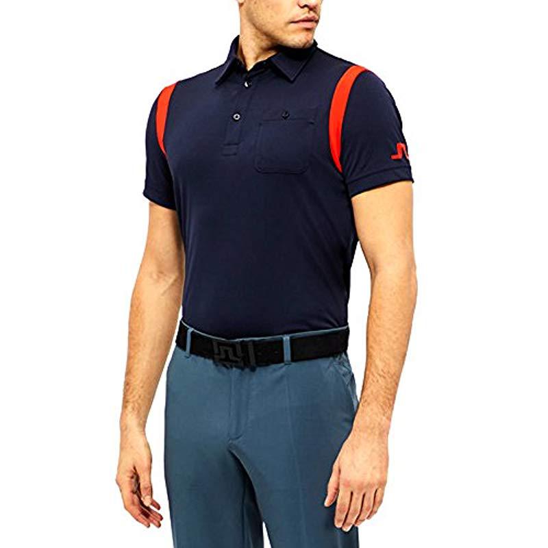 J.Lindeberg Mens Dolph Slim Fit Jersey Polo Shirt