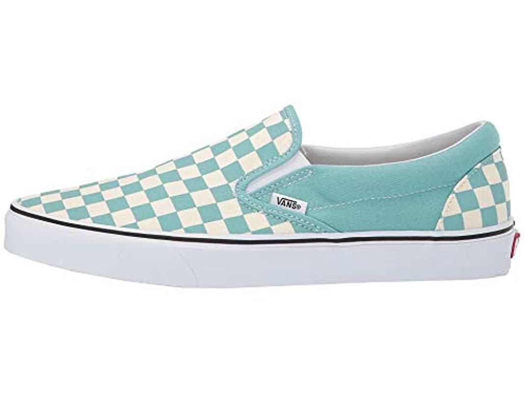 aqua checkerboard vans