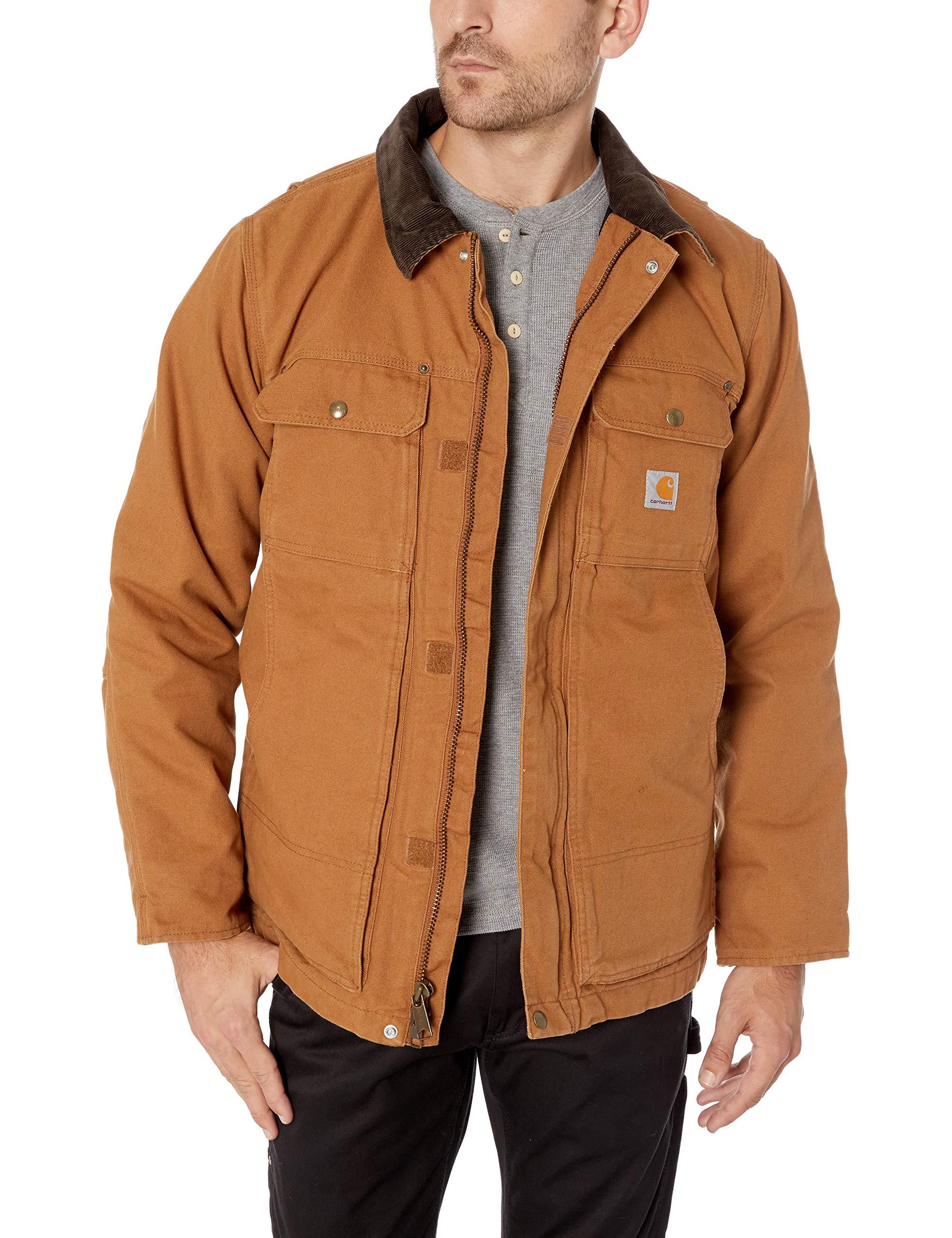 Carhartt Cotton Mens Full Swing Traditional Coat Work Utility Outerwear ...