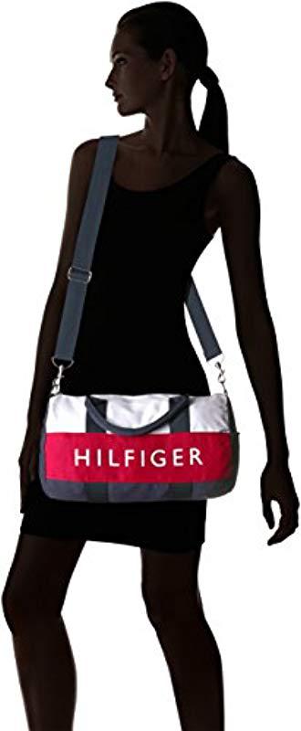 tommy hilfiger duffle bag tommy patriot colorblock