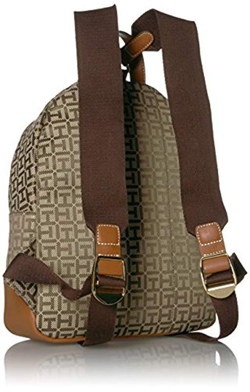 Tommy Hilfiger Synthetic Backpack Jaden in Tan Dark Chocolate (Brown) - Lyst