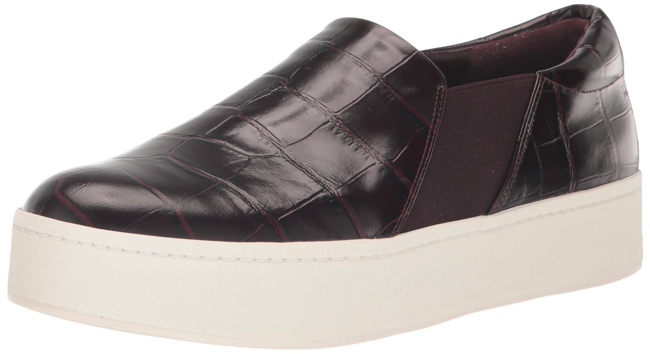 vince warren embossed leather platform skate sneakers