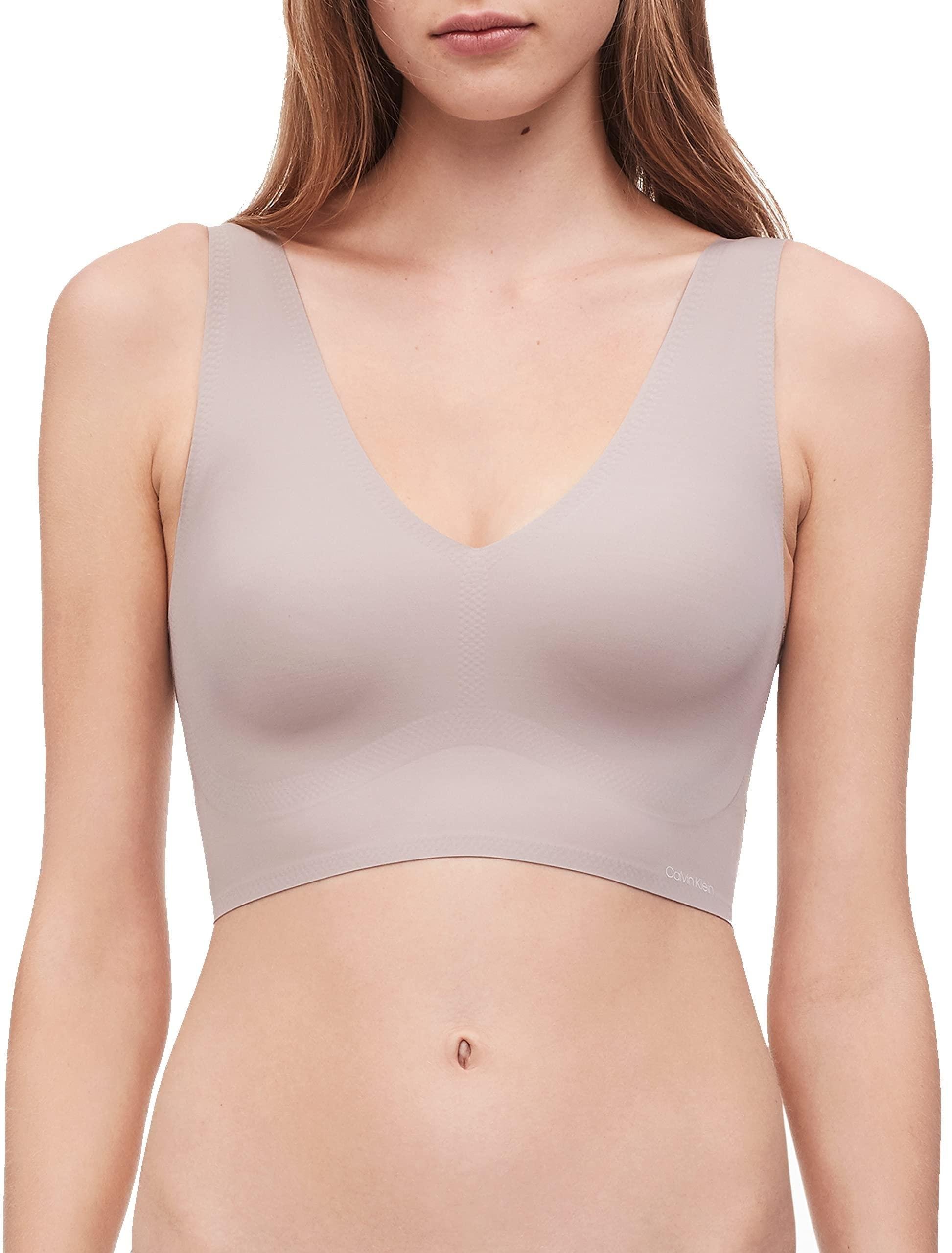 Women's Invisible Comfort Seamless Wirefree Lightly Lined Triangle Bralette  Bra 
