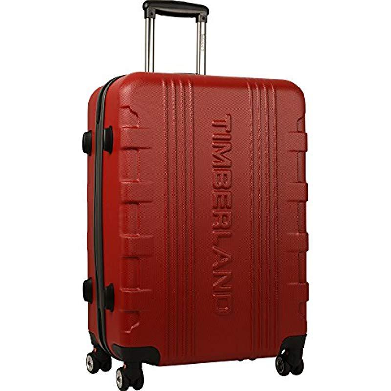 Timberland 3 Piece Hardside Spinner Luggage Set in Red | Lyst