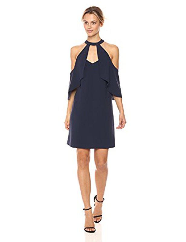 bcbg cold shoulder dress