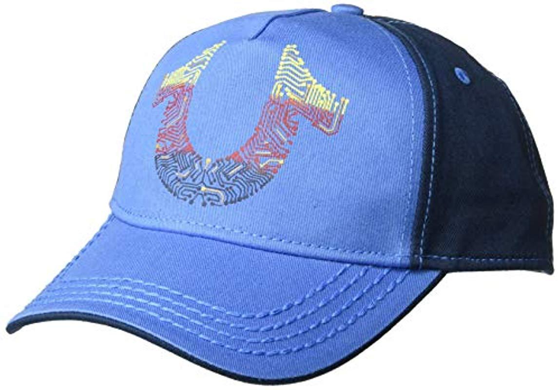 blue true religion hat