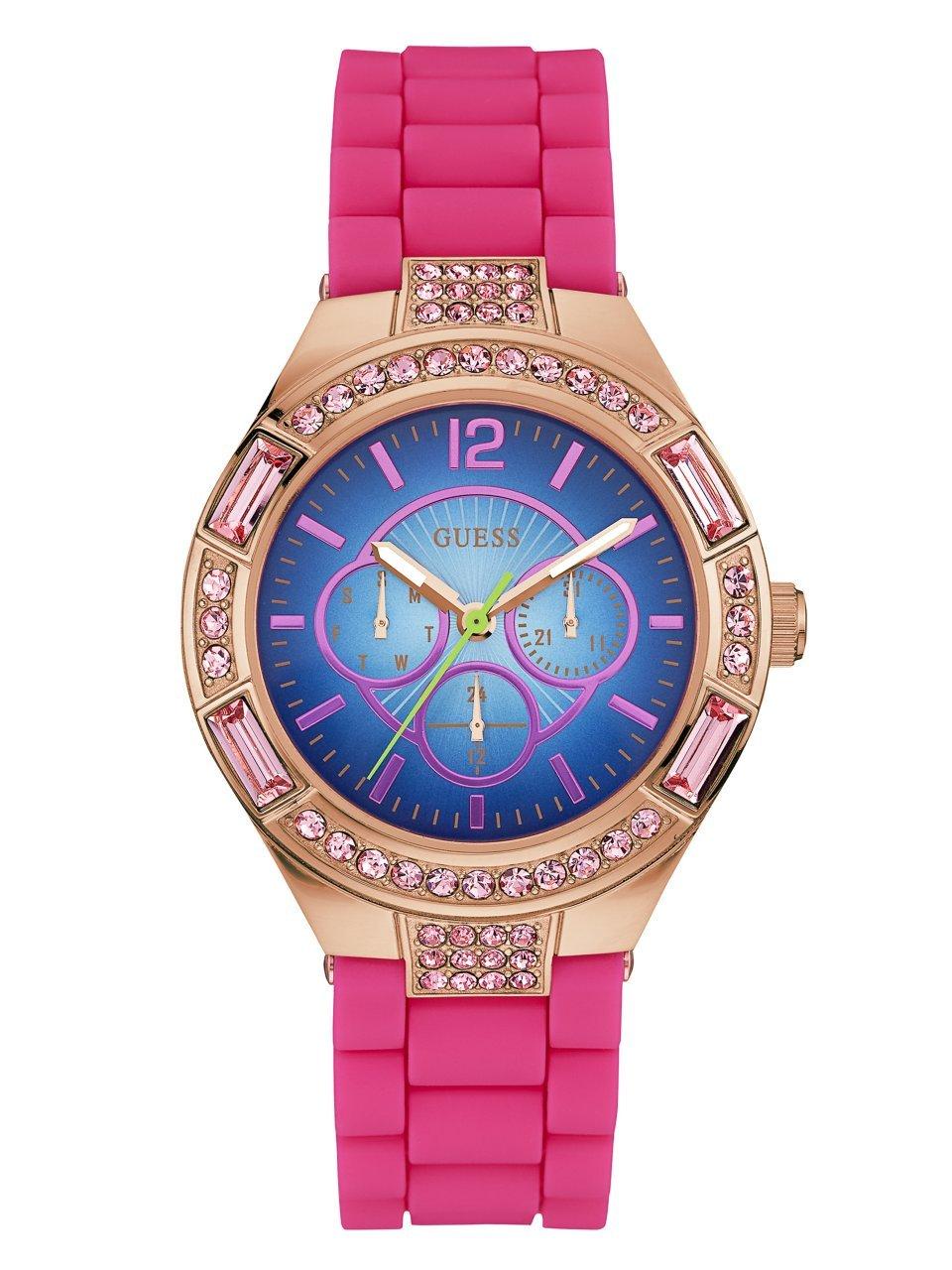 Pink guess watch hot sale