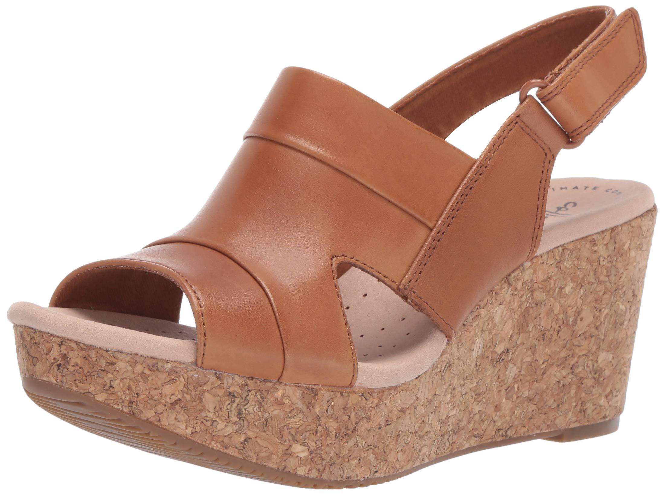 Aguanieve alcohol Canoa Clarks Annadel Ivory Wedge Sandal in Brown | Lyst