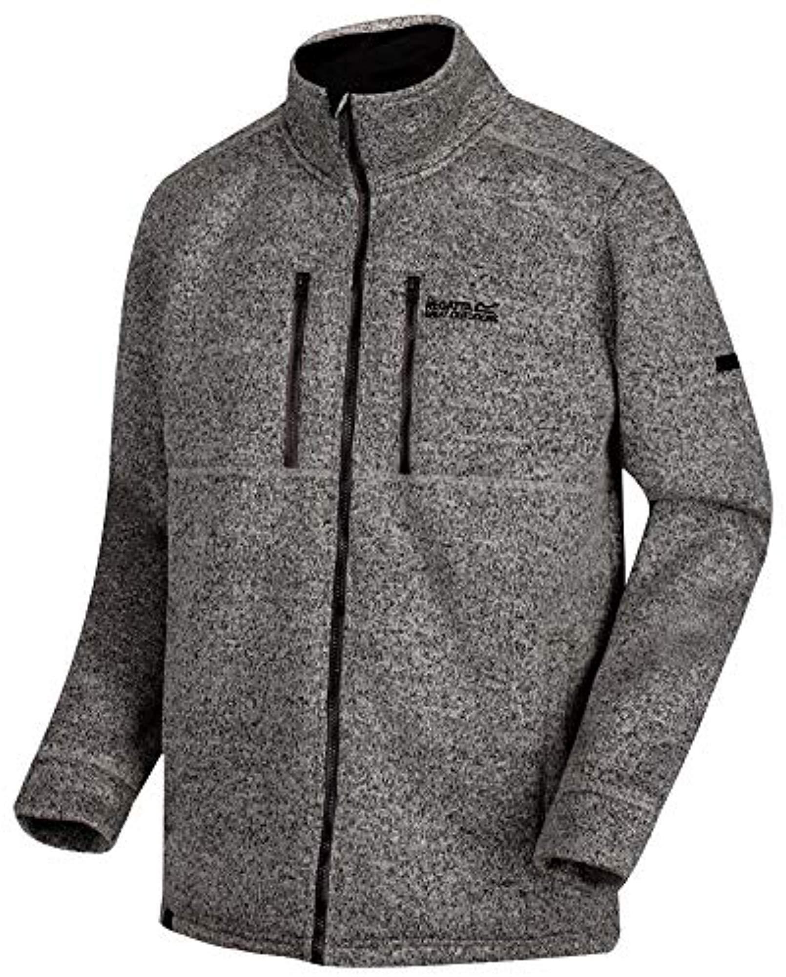 Regatta Mens Paavo Full-zip Heavyweight Hi Pile Knit Effect Fleece