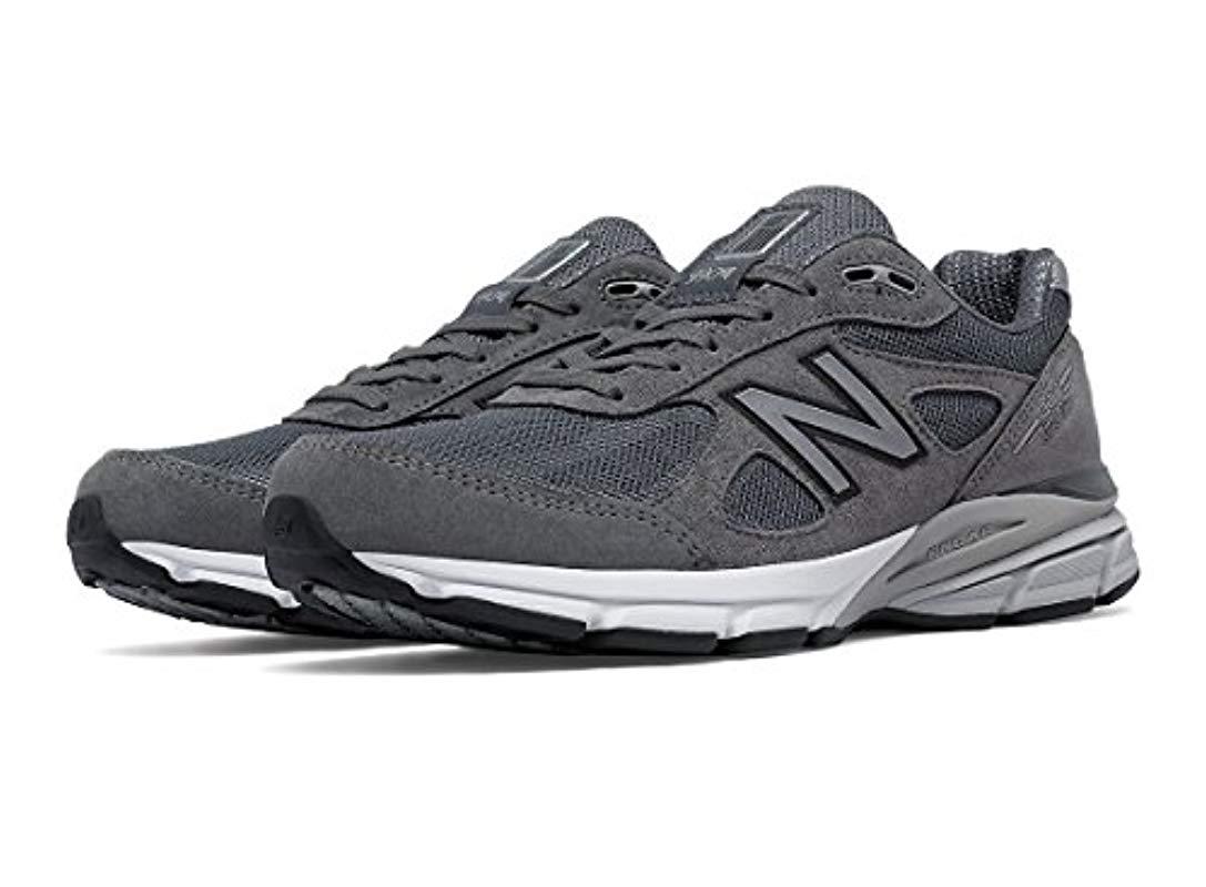 New Balance Leather 990v4 in Grey/White (Gray) for Men | Lyst