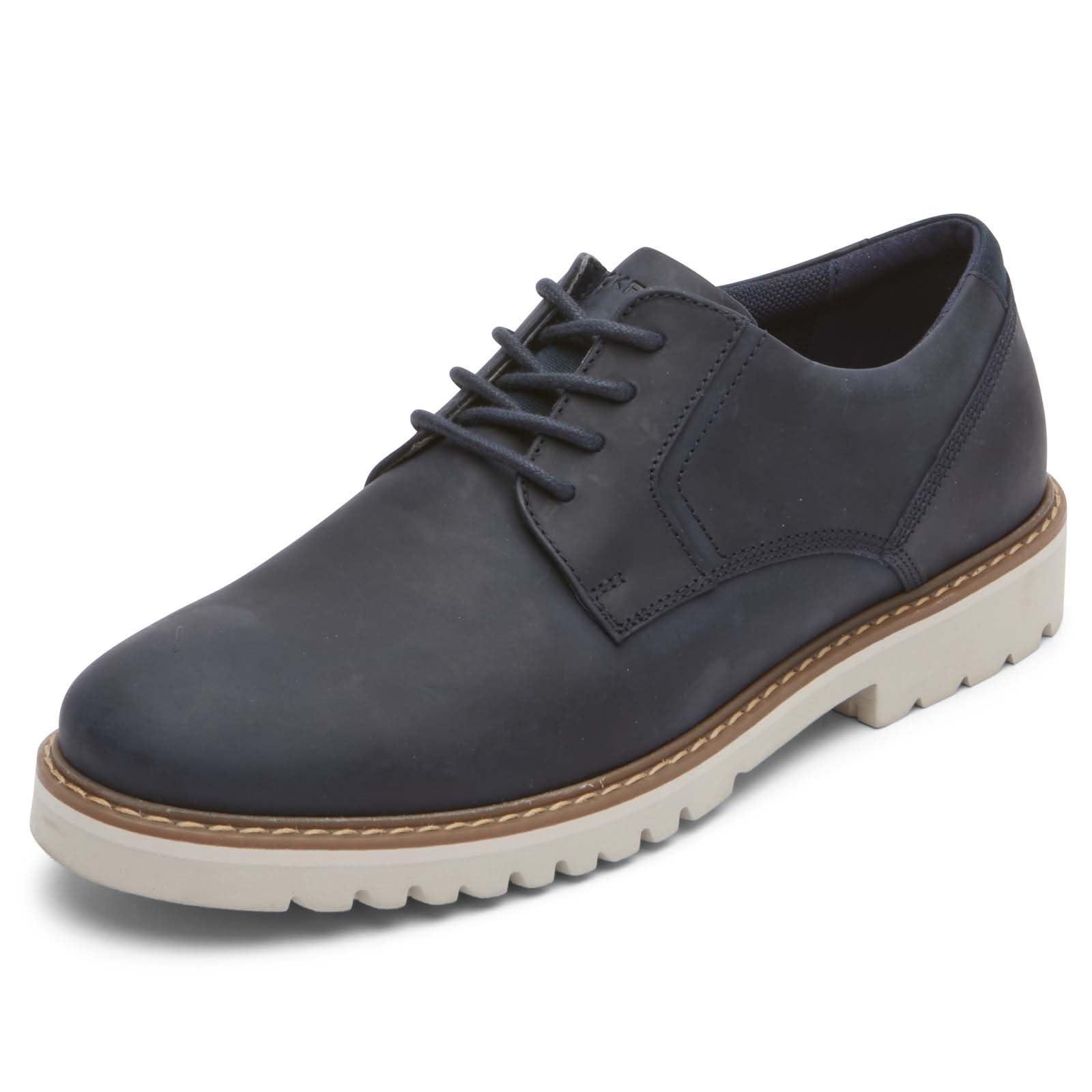 Rockport Maverick Plain Toe Oxford New Dress Blues Lace Up Wing Tip Shoes for Men Lyst UK