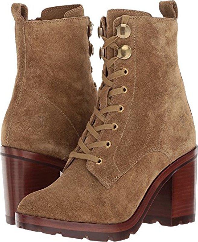 frye women's myra lug combat boot