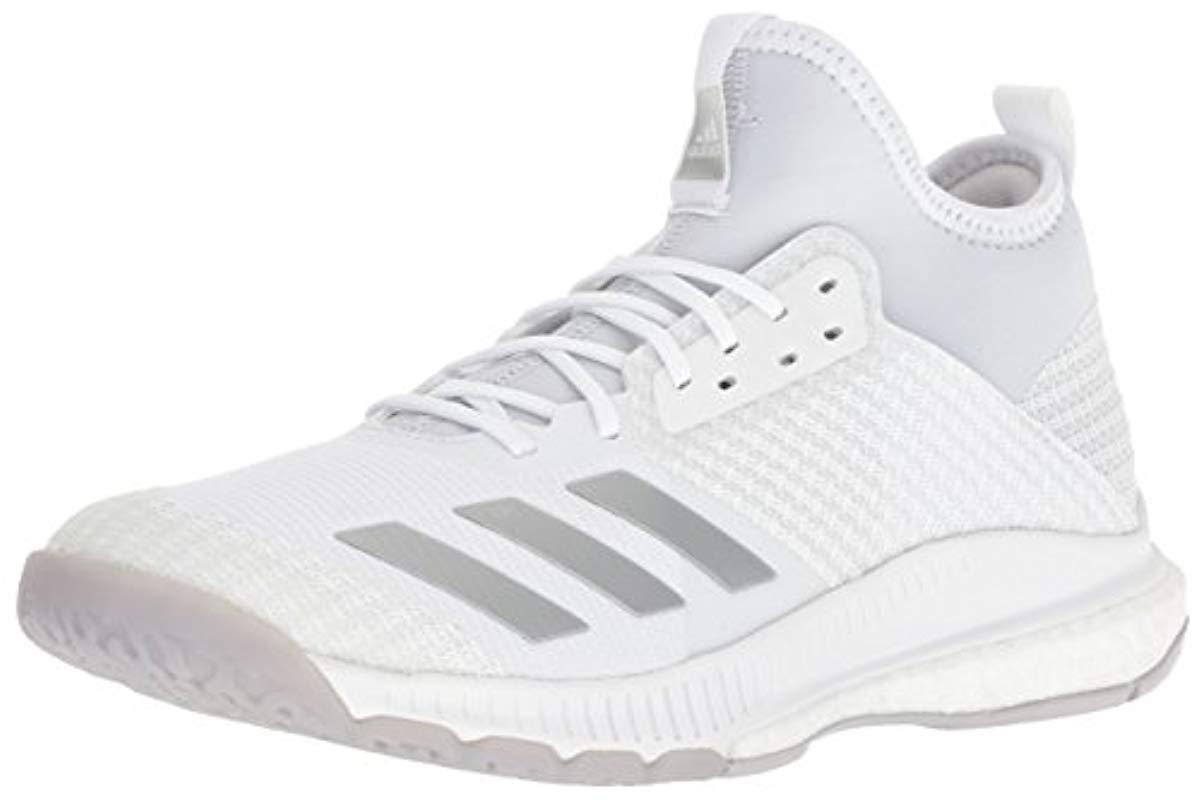 adidas all white volleyball shoes