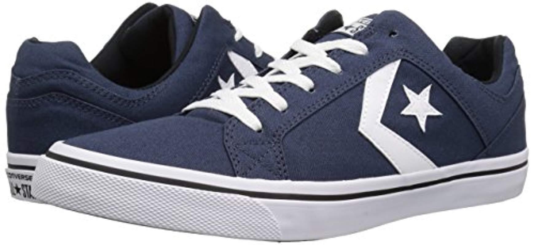 distrito canvas low trainers