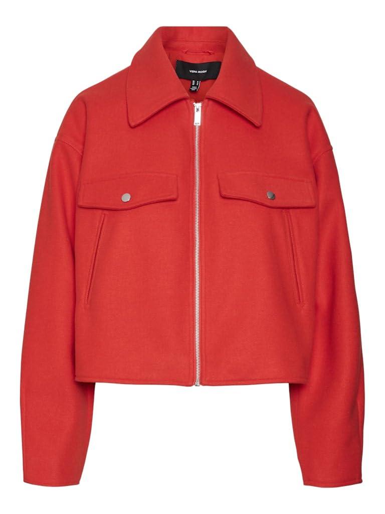 Vero Moda Jacke 'Vmfortunefrej' in Rot Lyst DE