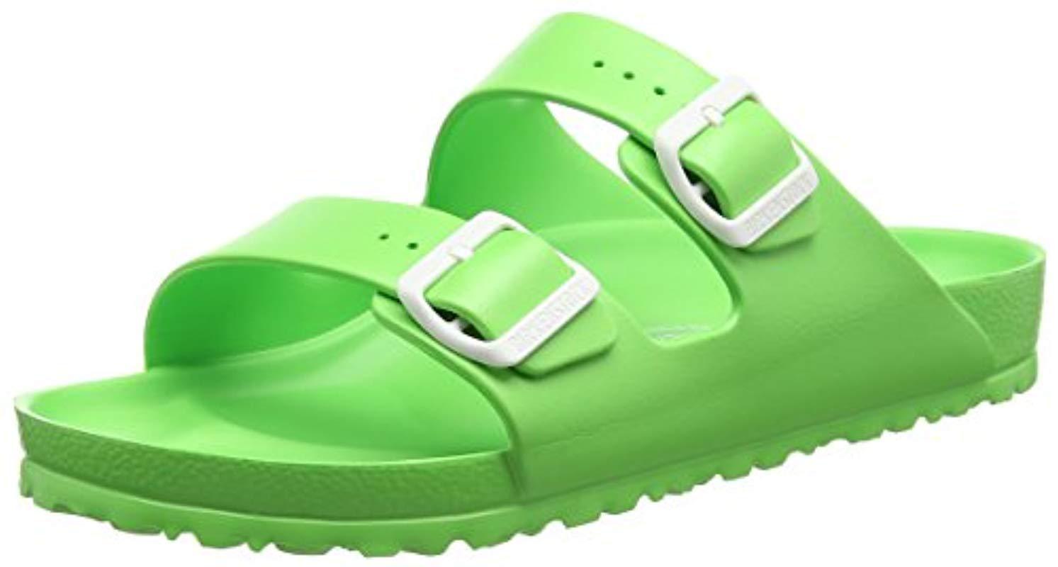 birkenstock arizona eva neon green