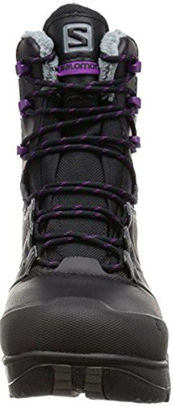 salomon women's toundra pro cswp winter boots in superlight leather and aerogel insulation
