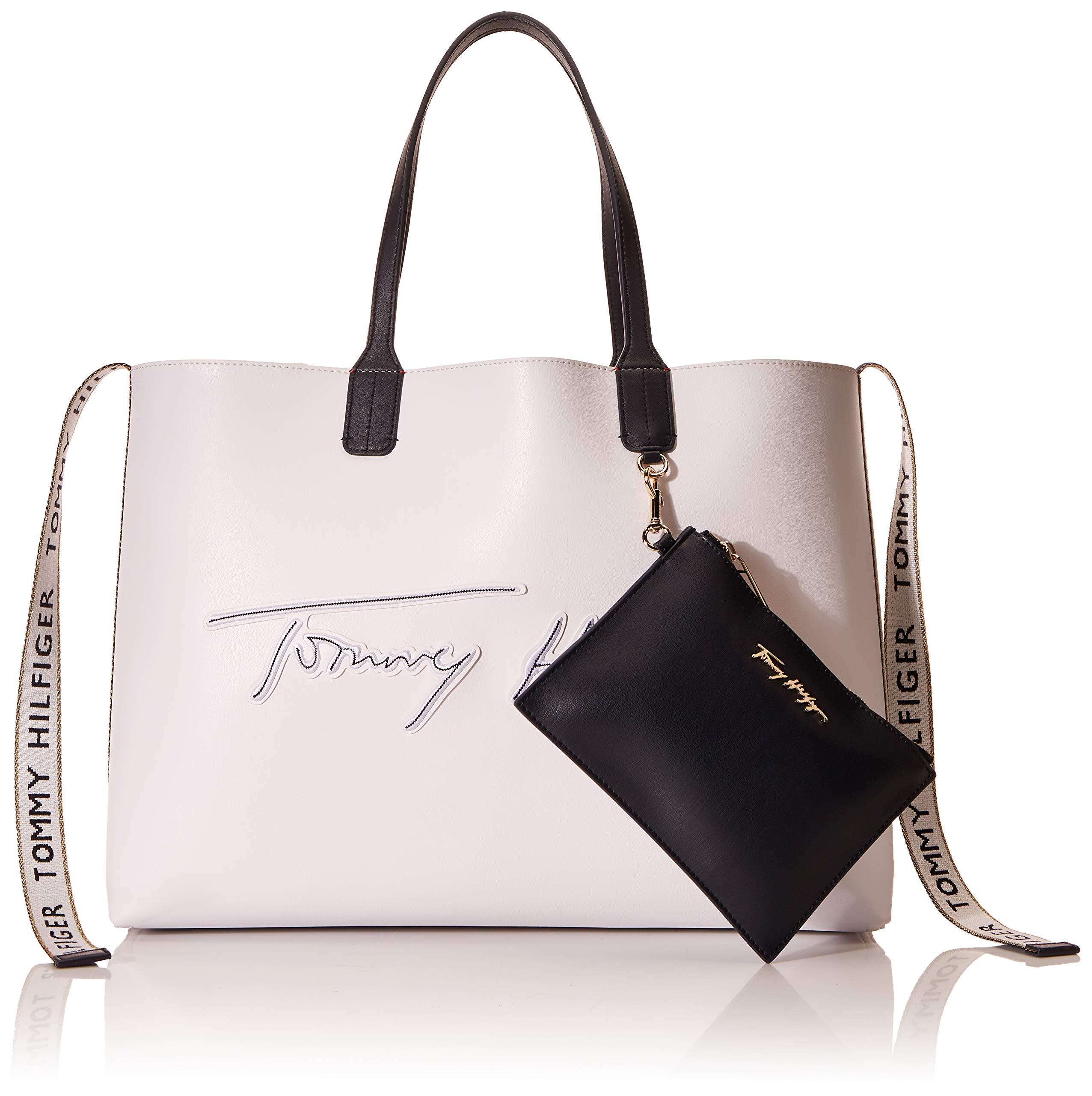 Iconic Tommy Signature Cabas Blanc Tommy Hilfiger | Lyst