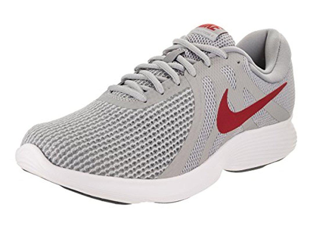 Nike Rubber Revolution 4 Running Shoe, Wolf Grey/gym Red-stealth, 9.5 4e Us  in Gray for Men - Lyst