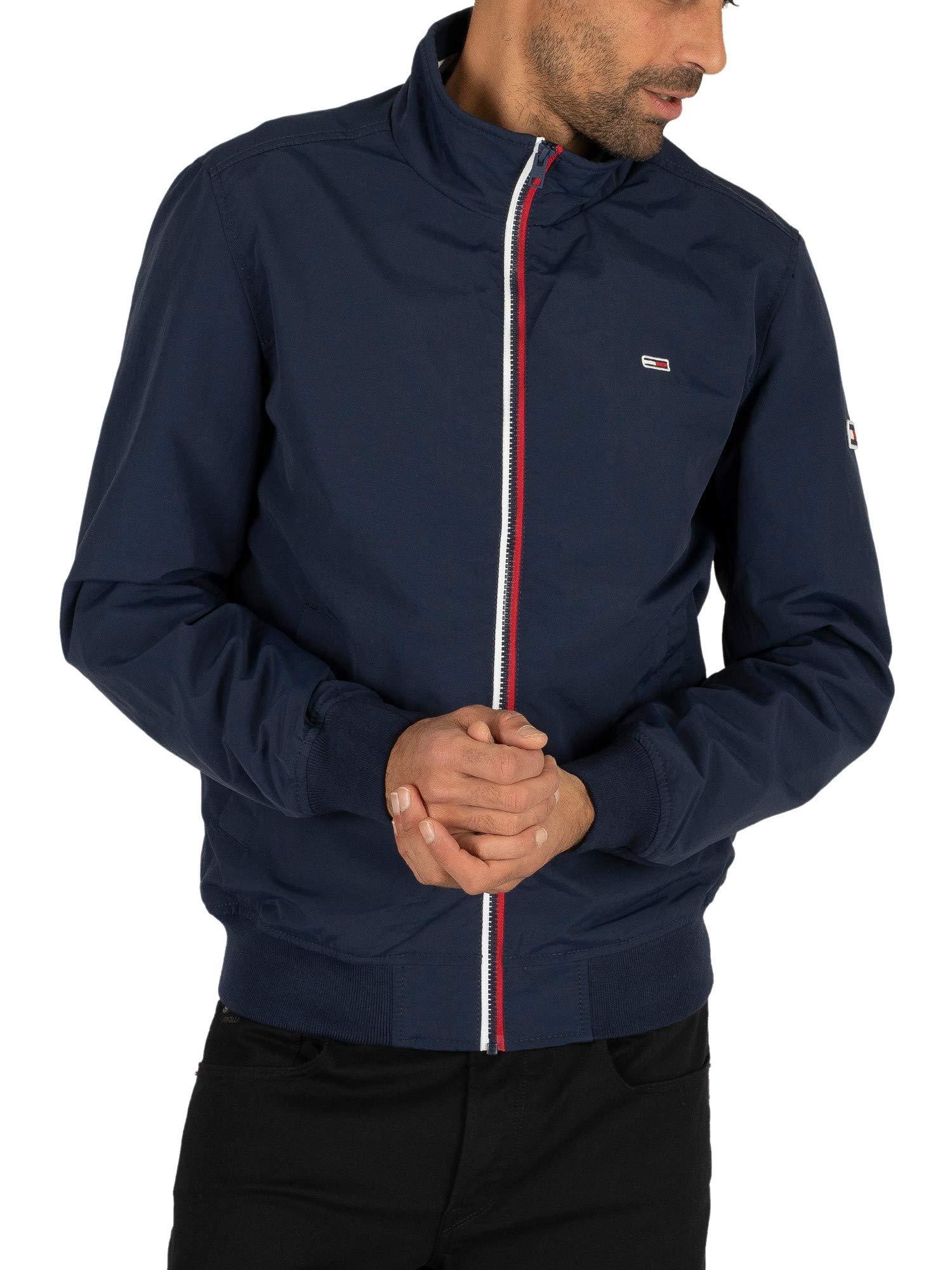 Tommy Hilfiger Tommy Jeans Essential Bomber Jacket in Blue for Men | Lyst UK