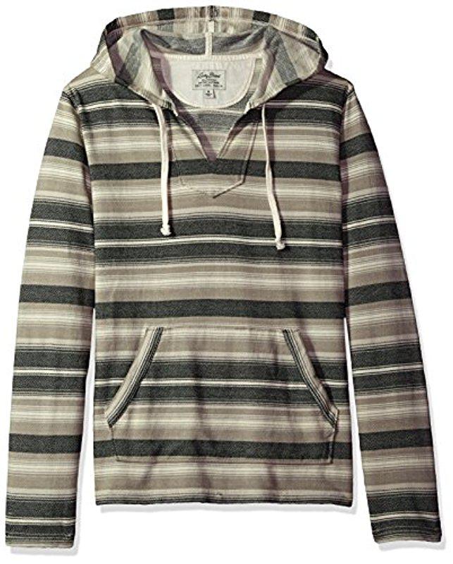 Lucky Brand Striped Baja Hoodie for Men | Lyst