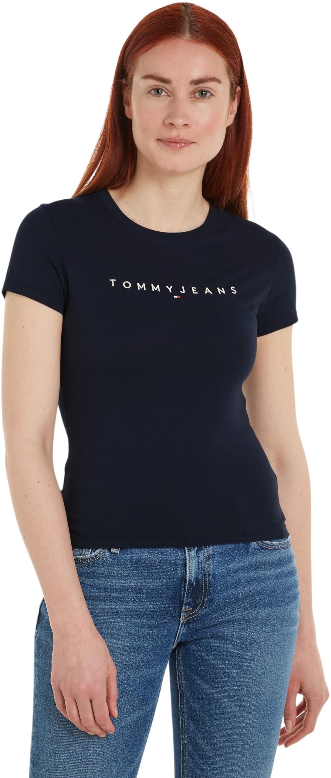Tjw T-Shirts S/S EXT Linear Lyst Slim Hilfiger Blau Tee Tommy in Ss DE |