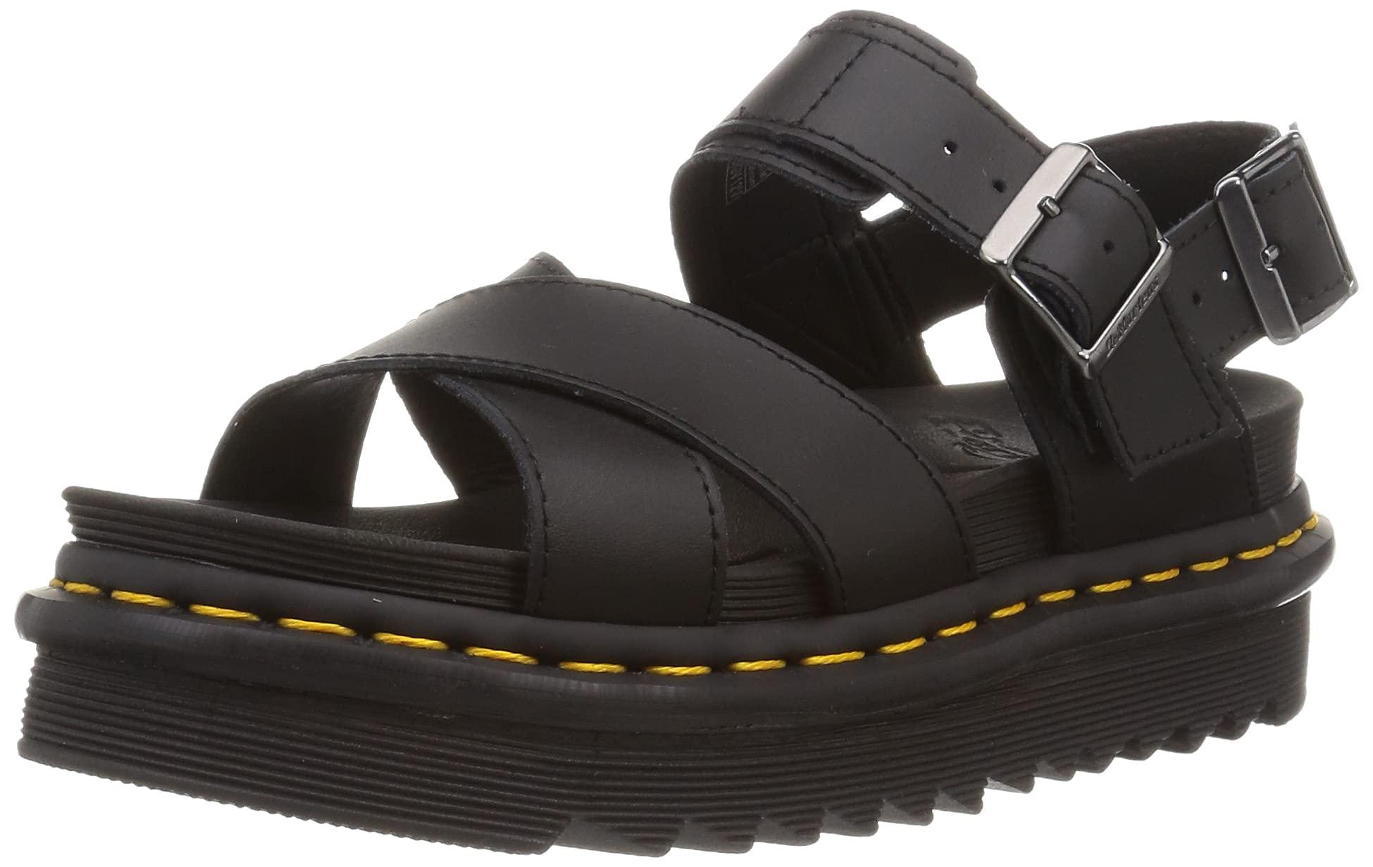 Dr. Martens Voss Leather Double Strap Sandals in Black 1 (Black) - Save 58%  - Lyst