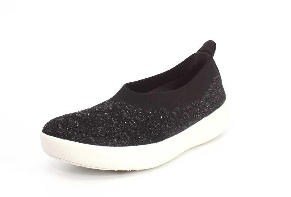 fitflop uberknit ballerina crystal