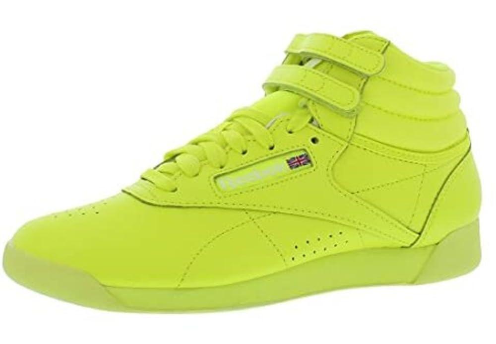 Reebok Freestyle Hi High Top Sneaker in Yellow Lyst UK