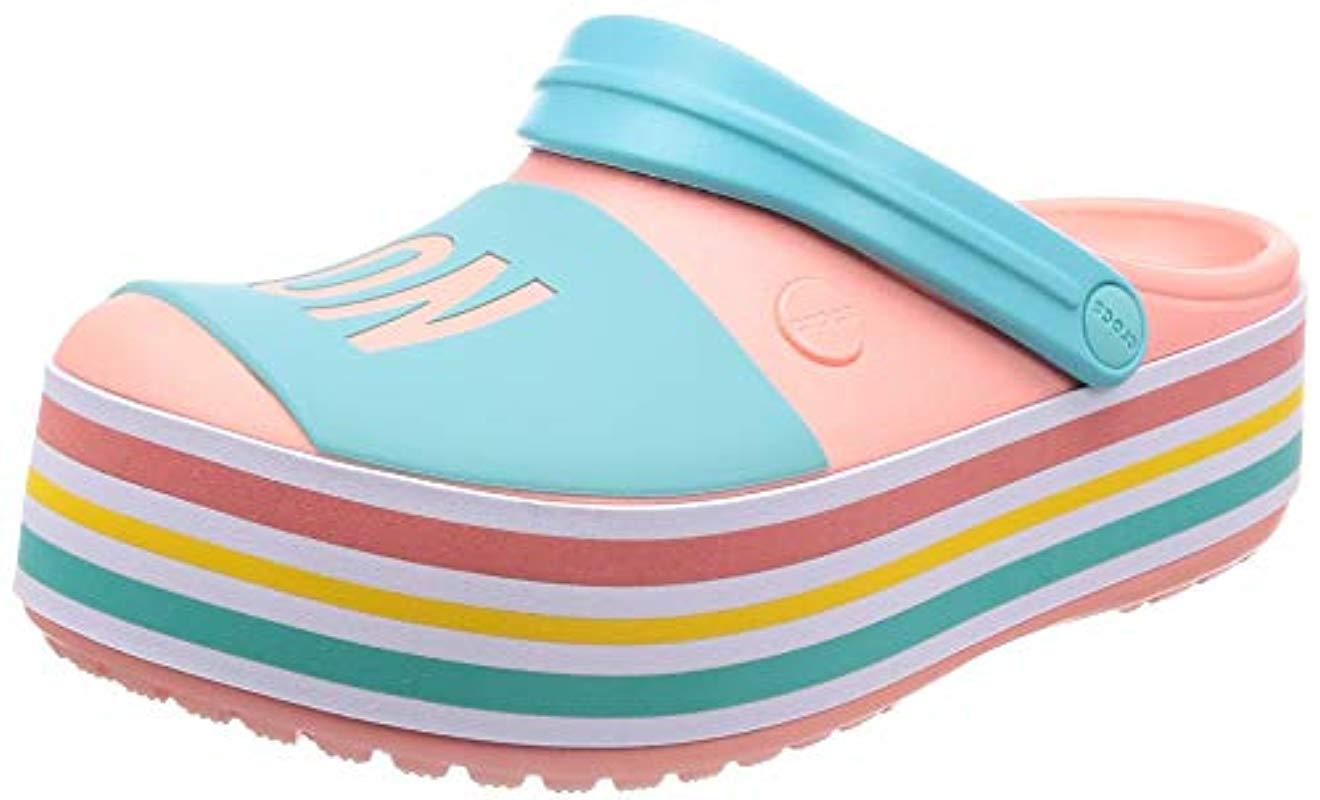 crocs cb platform bold color clog