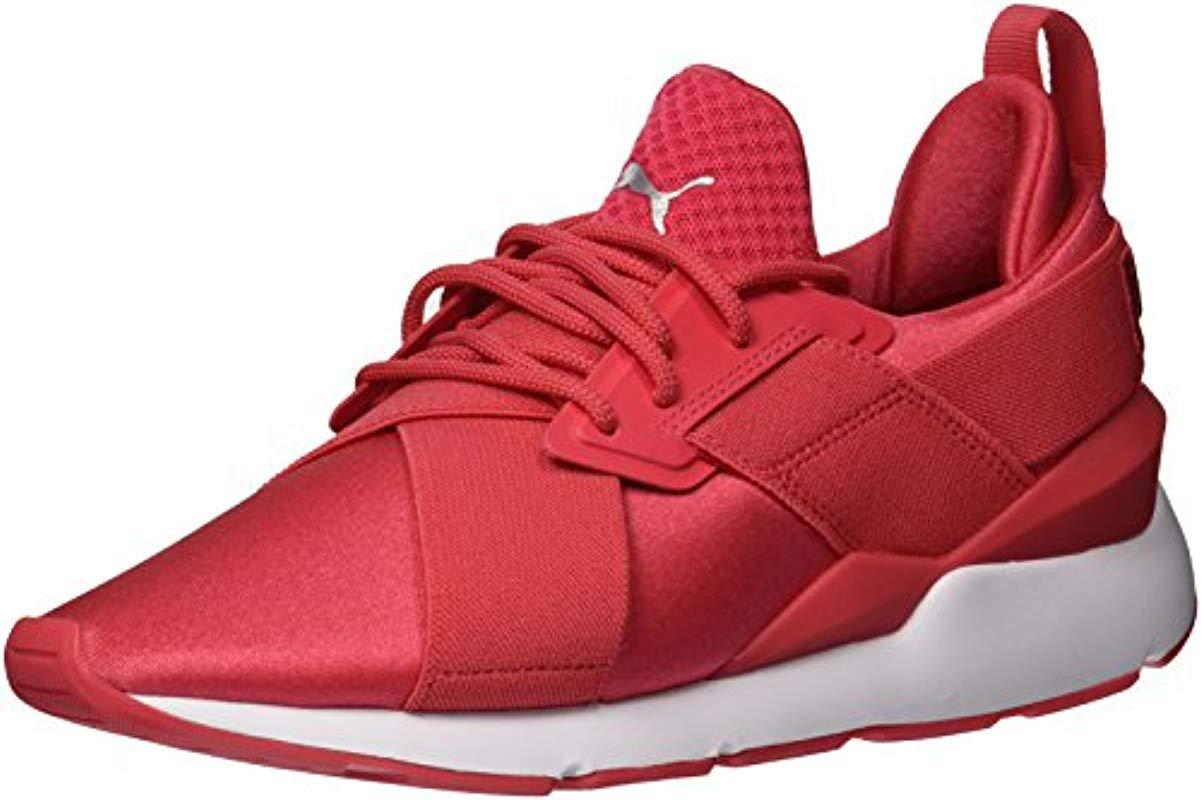 puma muse satin red