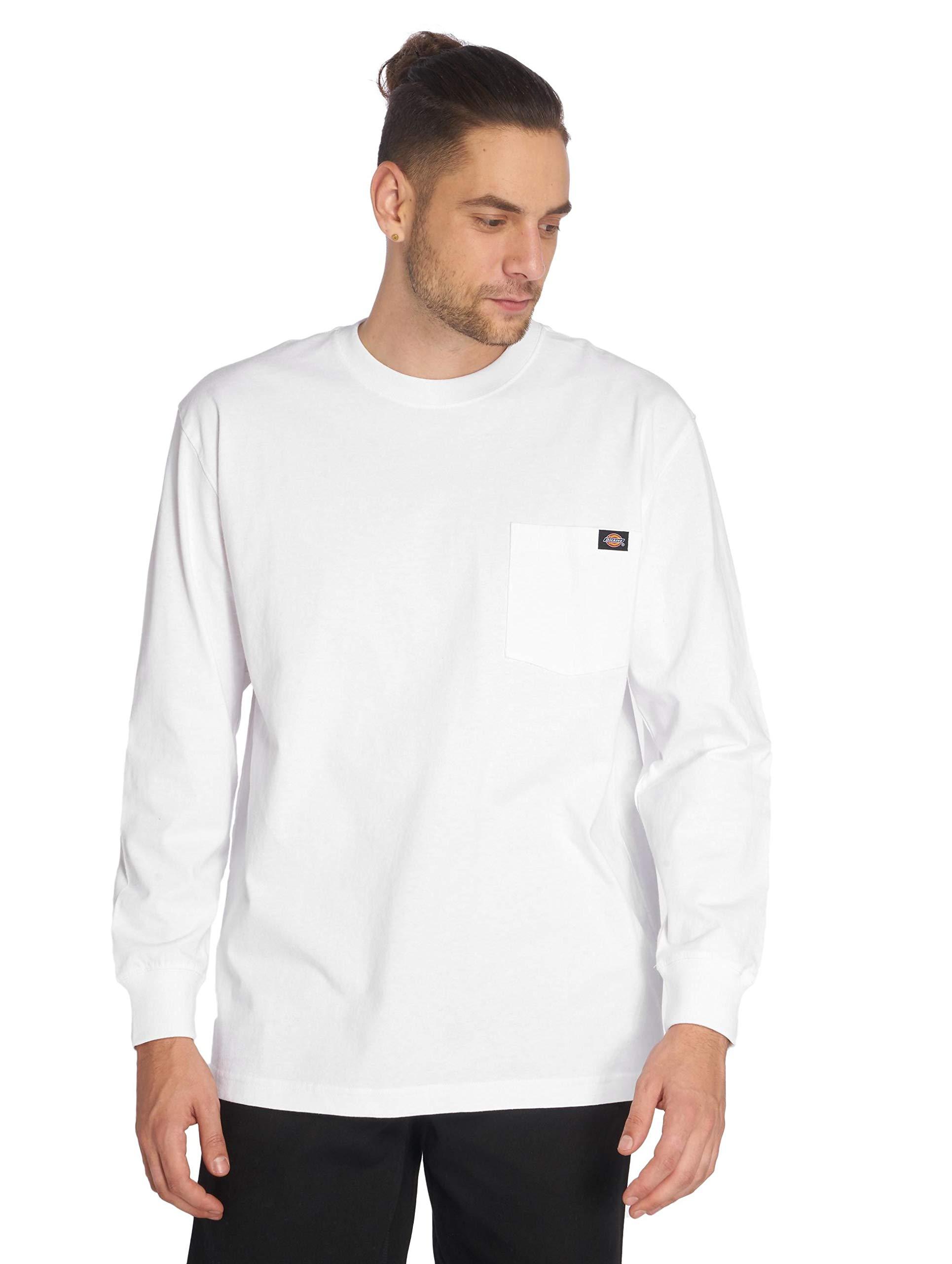 Dickies Long Sleeve Heavyweight Crew Neck in White for Men | Lyst