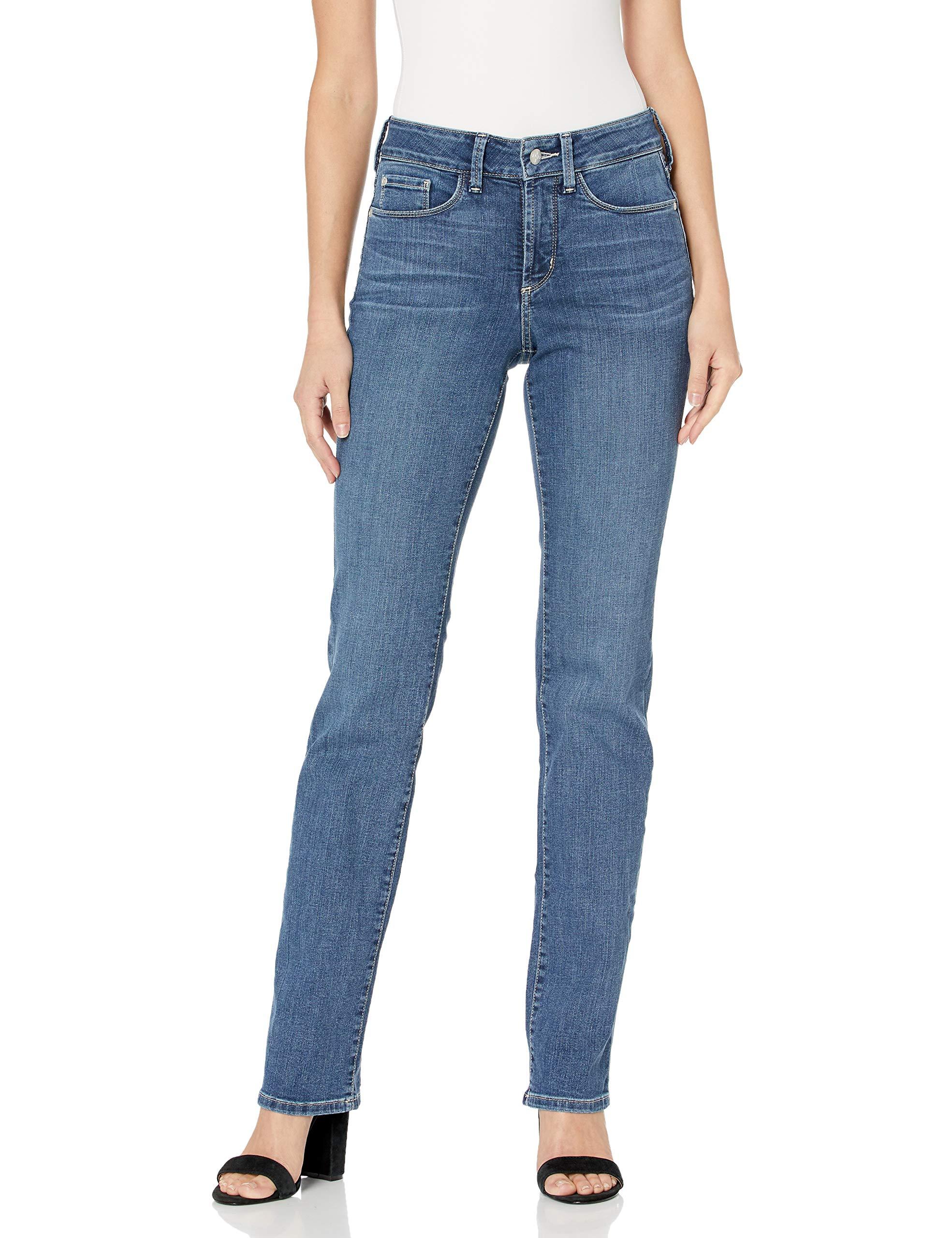 NYDJ Marilyn Straight Denim Jeans in Blue - Lyst