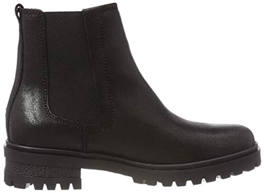 Tommy Hilfiger Denim Metallic Cleated Chelsea Boot in Black - Lyst
