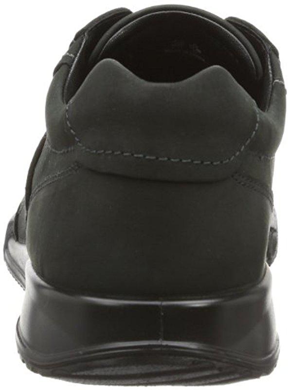 Ecco Transporter Casual Tie Sneaker in Black for Men - Lyst