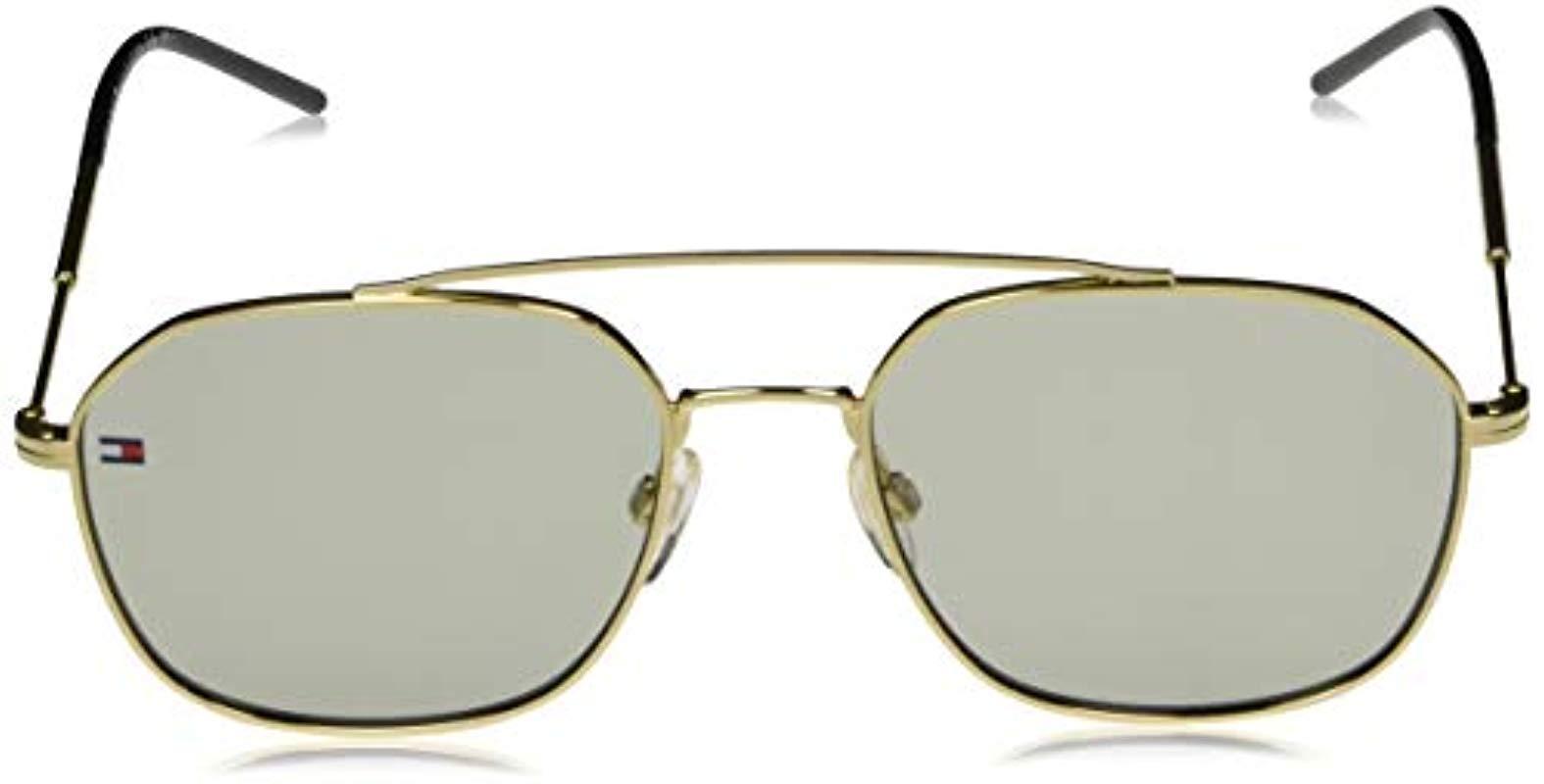 Gunmetal//Denim Blue Classic Sunglasses with Case Tommy Hilfiger