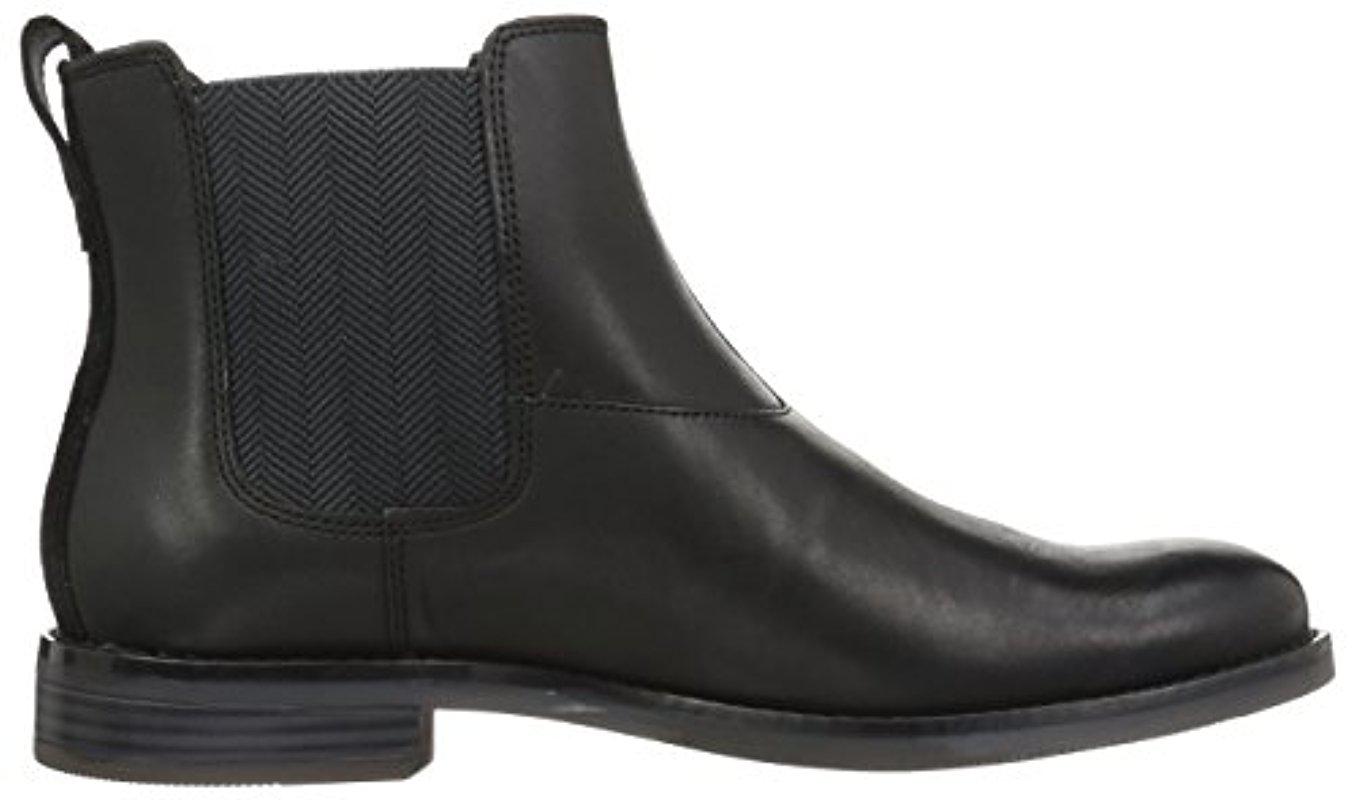 Rockport Leather Wynstin Chelsea Boots in Black for Men - Lyst