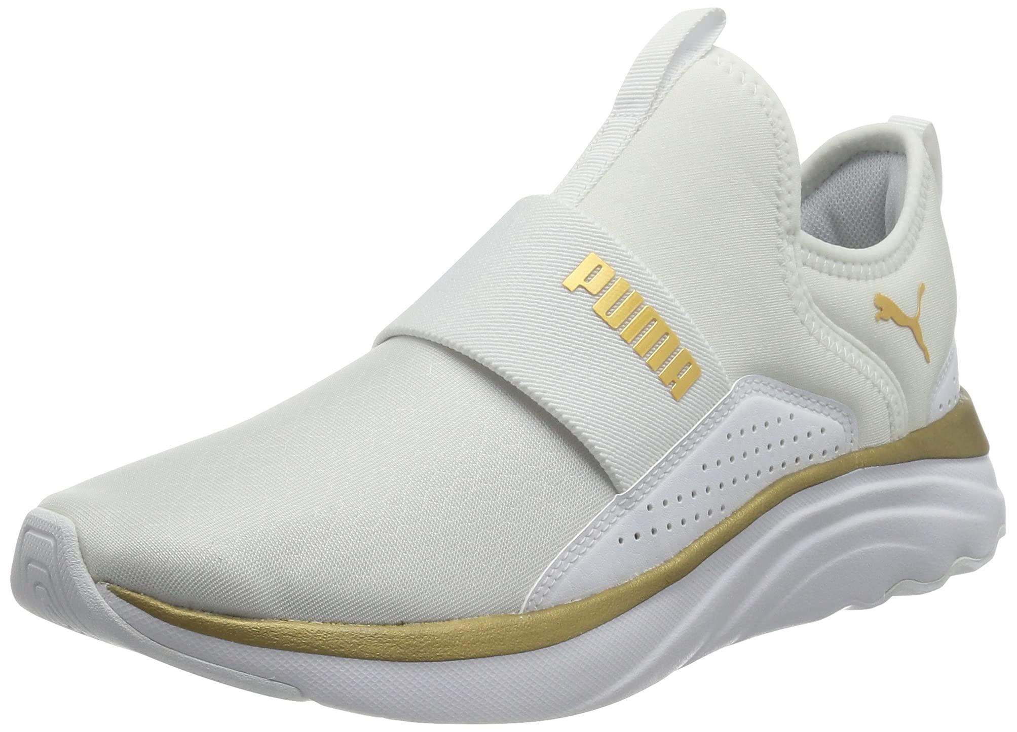 PUMA Softride Sophia Slip Shine Running Shoe in White | Lyst UK