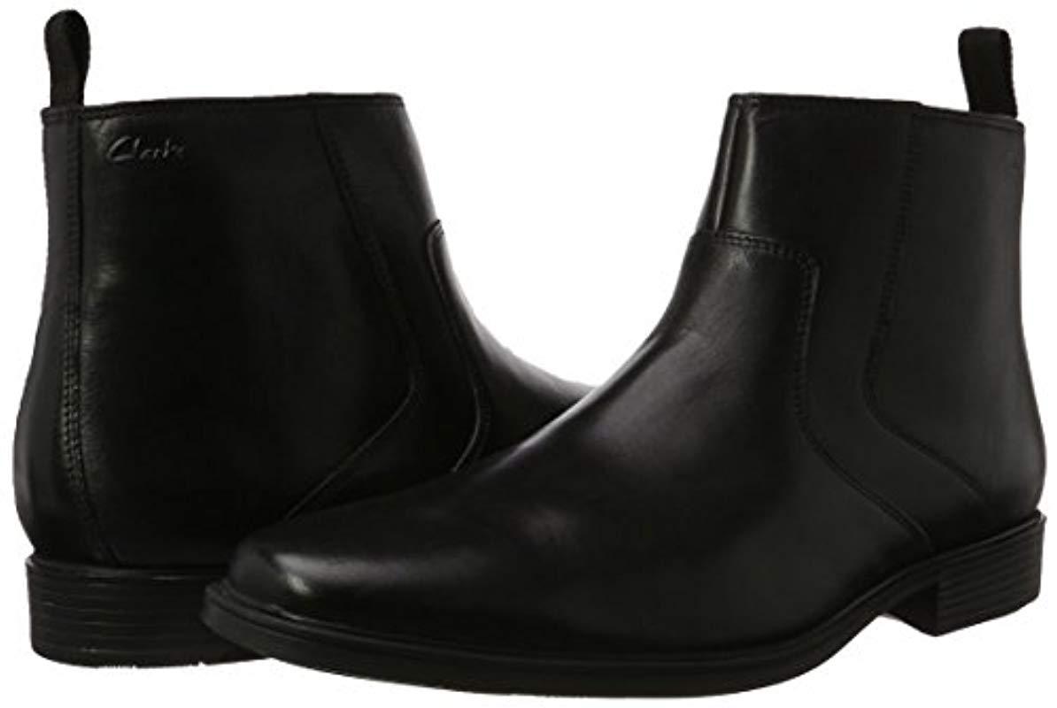 clarks men's tilden zip chelsea boots