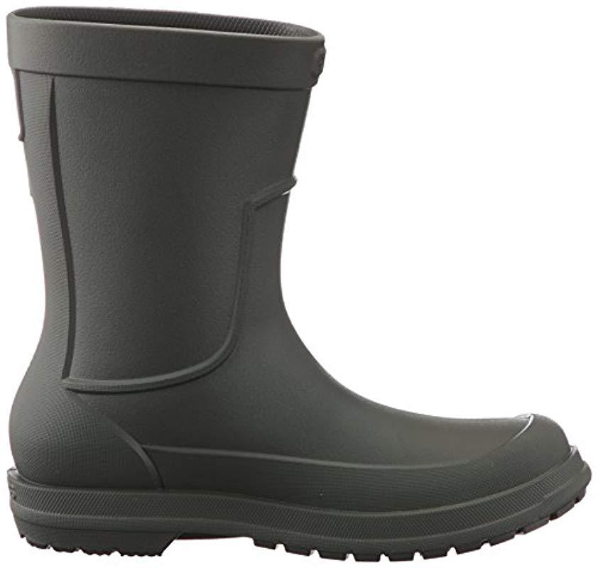 crocs men's allcast waterproof rain boot
