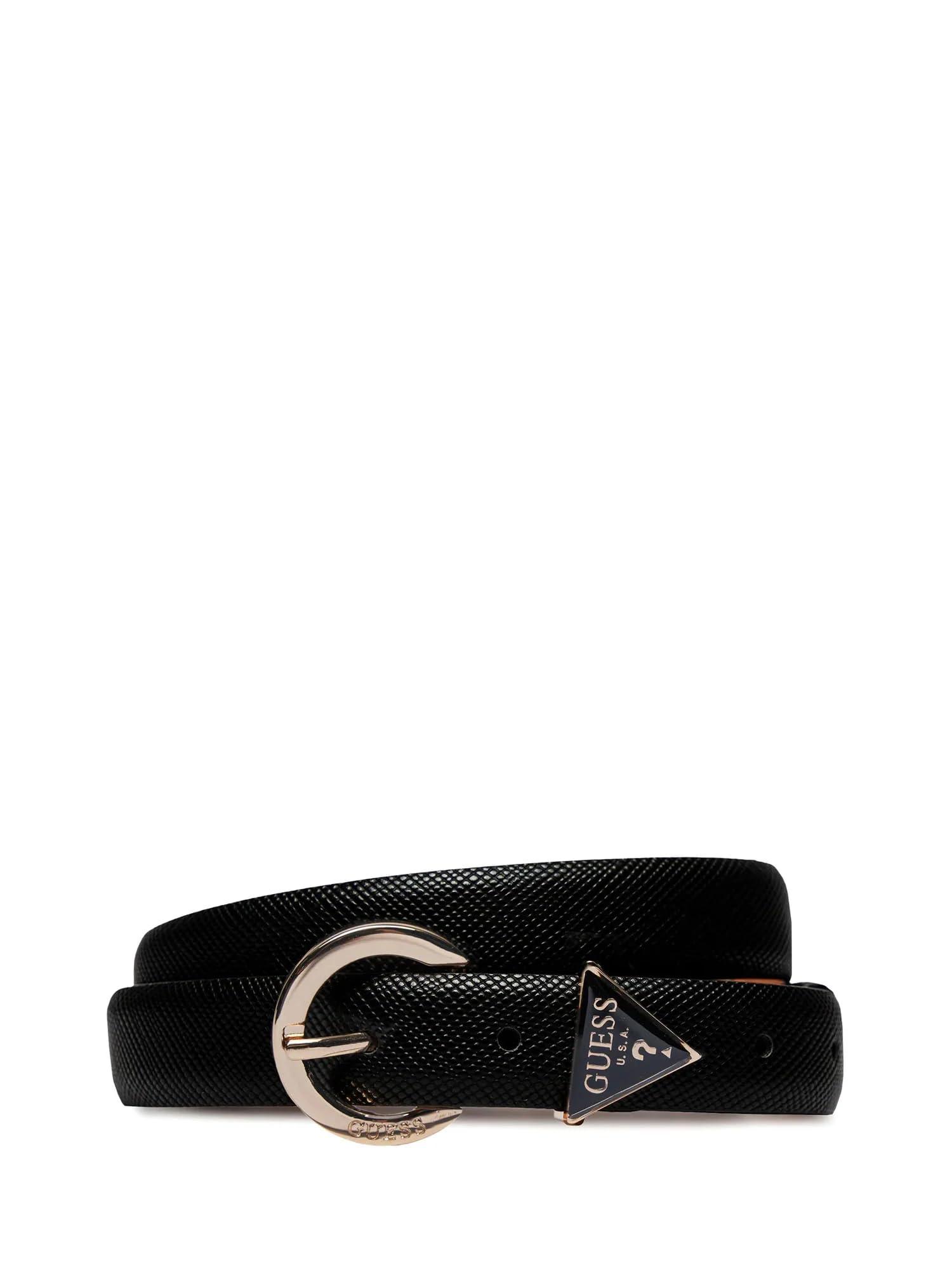 Guess Donna Ribbon Noelle Triangle Logo Belt Black Cs24gu24 Bw9071p4125 Lyst UK