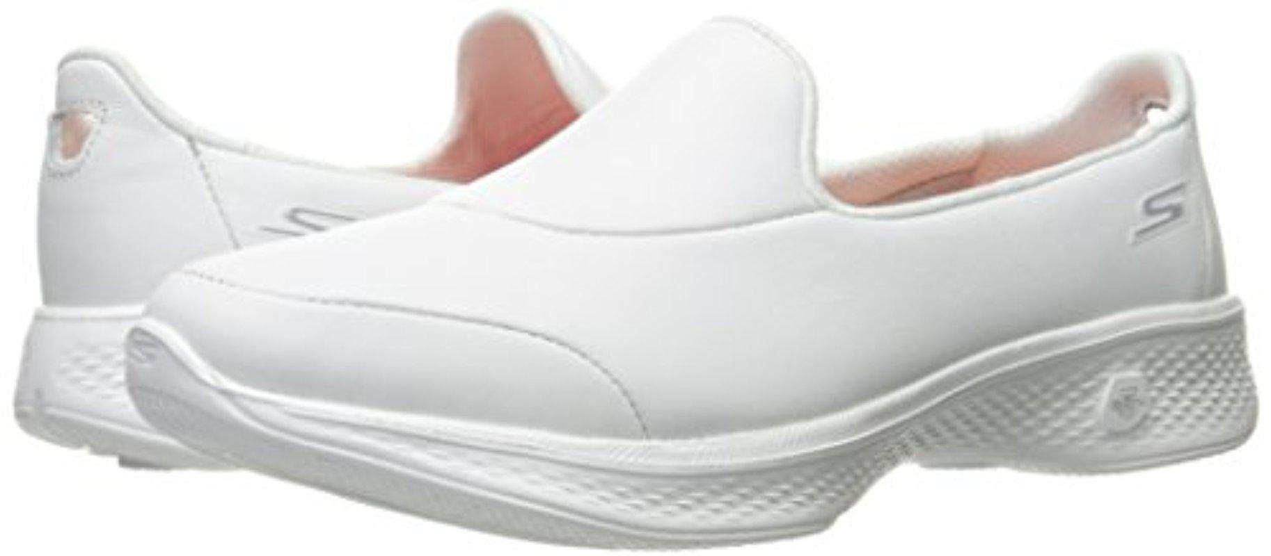 Skechers Go Walk White Leather Sale, SAVE 31% - aveclumiere.com