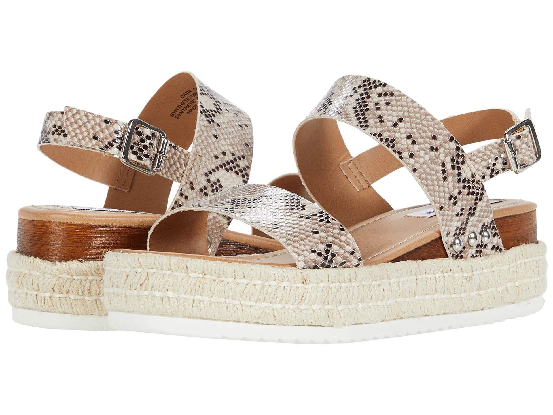 steve madden snakeskin flat sandals