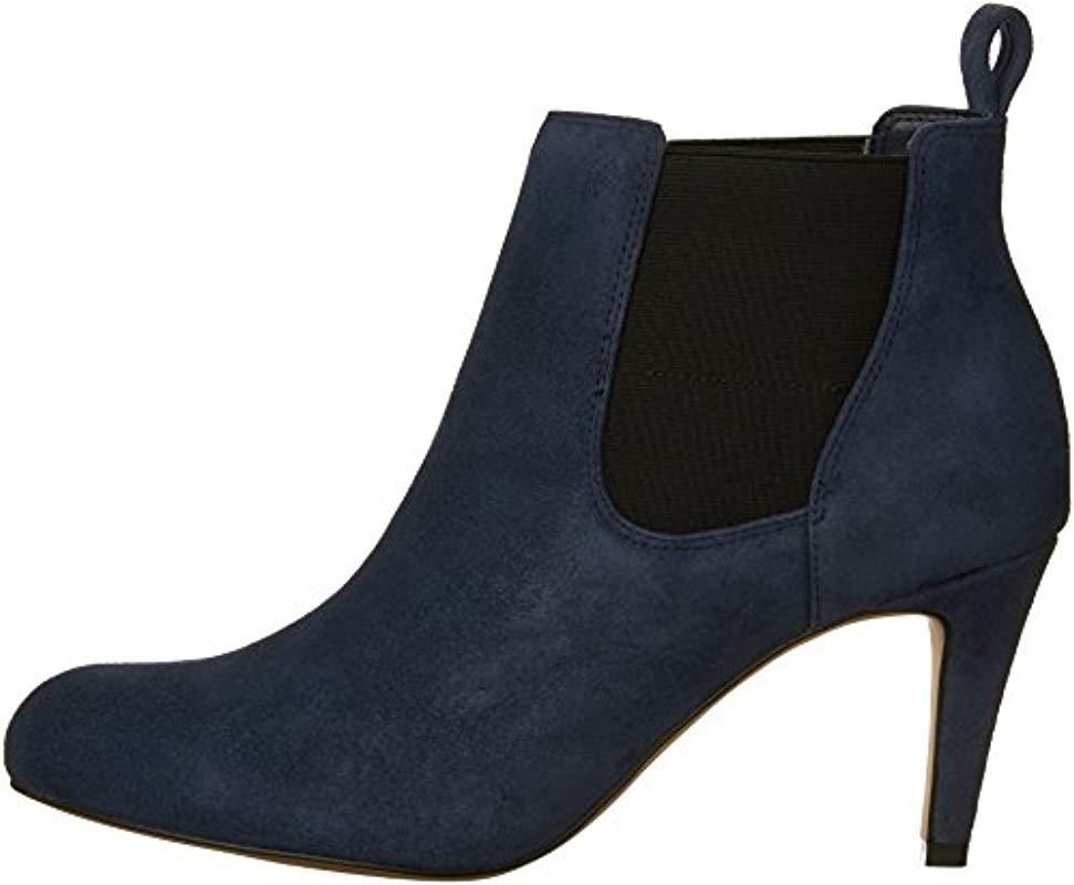 Clarks Carlita Quinn Ankle Boots in Blue | Lyst UK