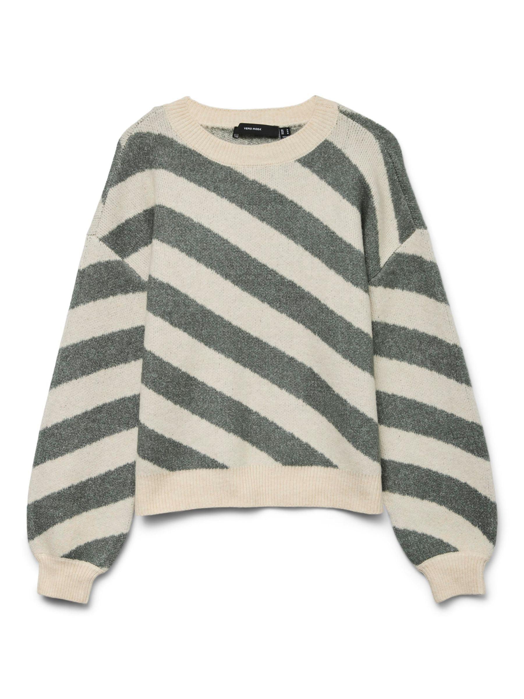 Pull Femme Col Rond VERO MODA - Tricot Doux | Style Basique Et Confortable | Marque Danoise