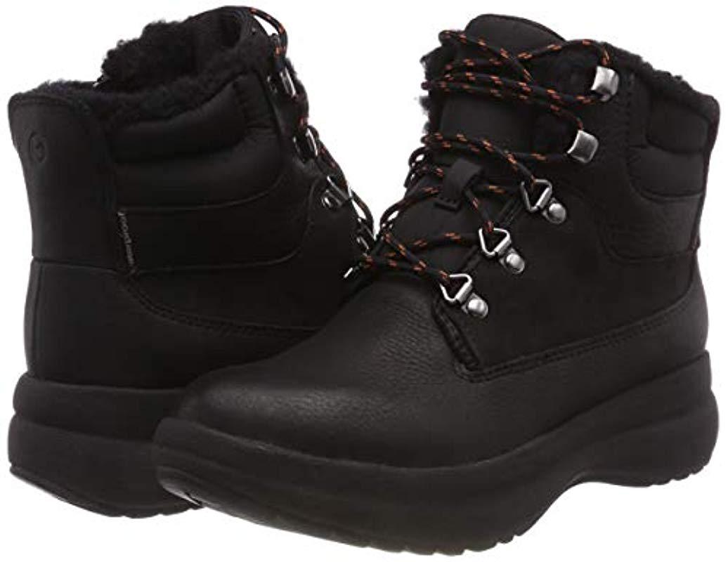 Clarks Un Orbit Lace Snow Boots in Black Lyst