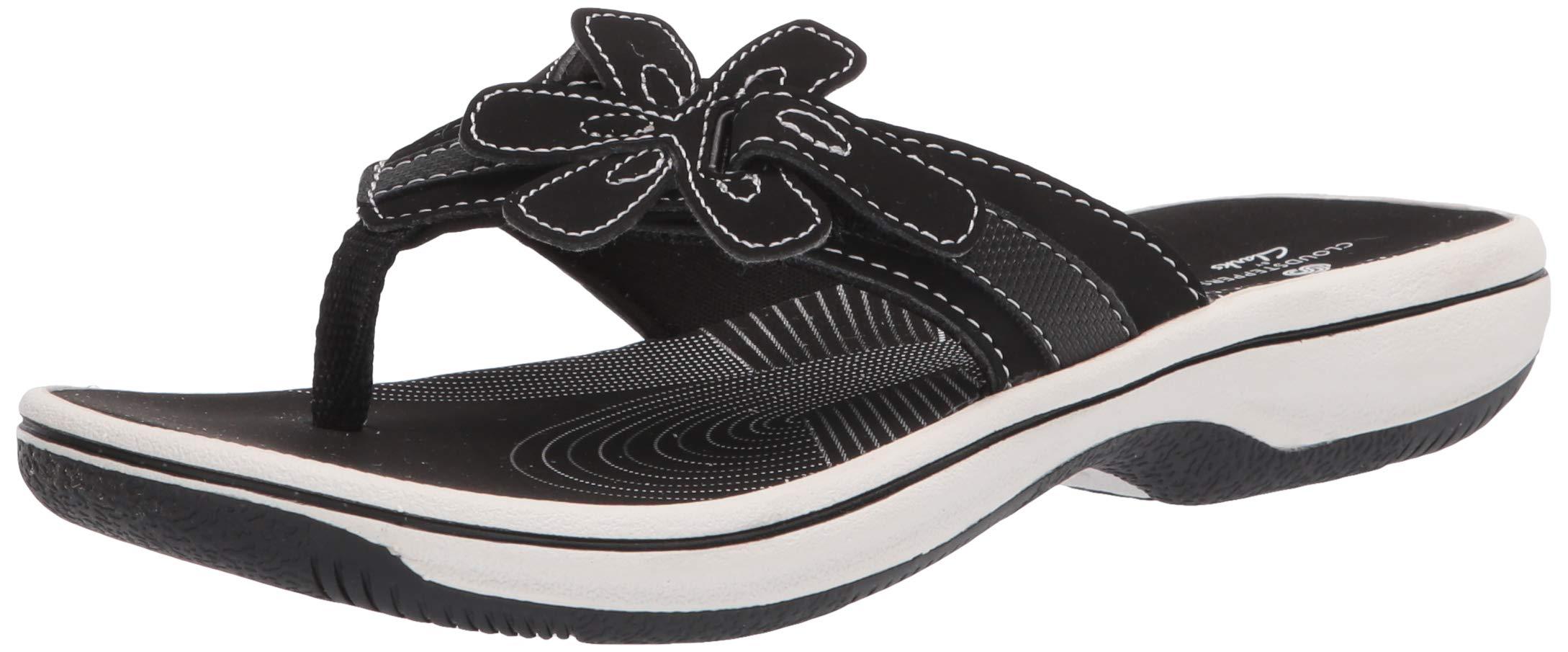 Clarks Synthetic Womens Brinkley Flora Flip Flop in Black Save 39