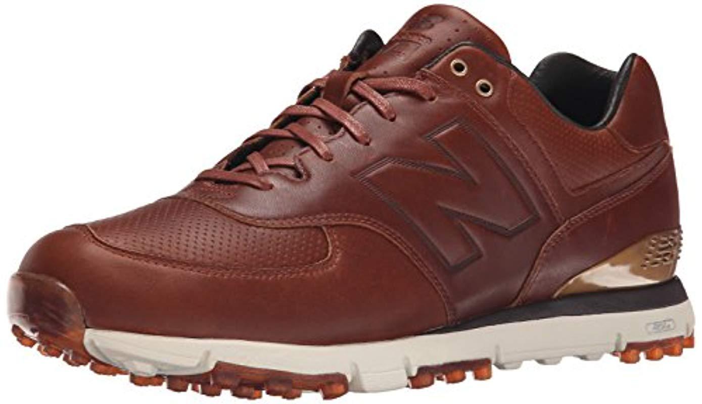 New Balance Nbg574lx Golf Shoe in Brown for Men | Lyst